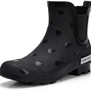 PENNYSUE Women’s Ankle Rain Boot Waterproof Short Chelsea Booties Anti Slip