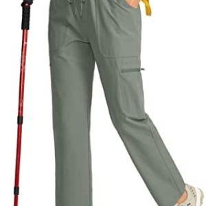 Viodia Women’s Hiking Cargo Pants with Pockets Quick Dry UPF50+ Water-Resistant Pants for Women Golf Travel Climbing Pants