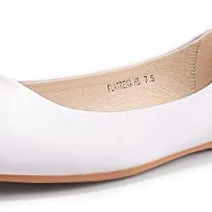 IDIFU Women’s Comfortable Closed Round Toe Ballet Flats Dress Ballerina Shoes in Casual Formal Wedding Dancing