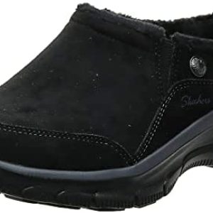 Skechers Women’s Easy Going-Latte-Twin Gore Slip-on Open Back Mule