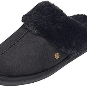 NINE WEST Scuff Slippers For Women, Extra Soft & Comfortable Winter House Shoes