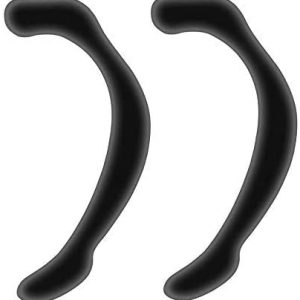 Qoosea Mask Ear Protectors Accessories 2 Pcs Silicone Earloop Earhook Ear Protection Earmuffs Reusable Anti-Slip Ear Grips Black