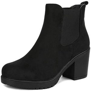 DREAM PAIRS Women’s FRE High Heel Chelsea Style Ankle Bootie