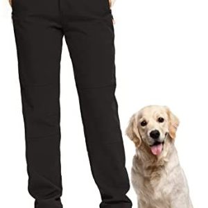 Women’s Snow Hiking ski Waterproof Fleece Lined Outdoor Cargo Pants Softshell Winter Warm Pants with Zipper Pockets