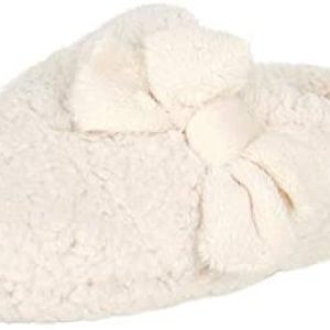 Jessica Simpson Women’s Plush Marshmallow Slide on House Slipper Clog with Memory Foam