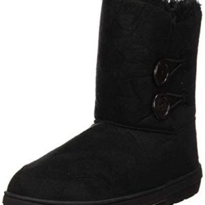 Holly Womens Twin Button Waterproof Winter Snow Boots