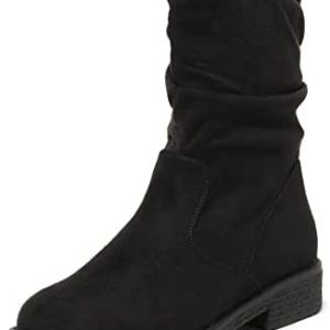 DREAM PAIRS Women’s Mid Calf Combat Riding Fashion Winter Boots