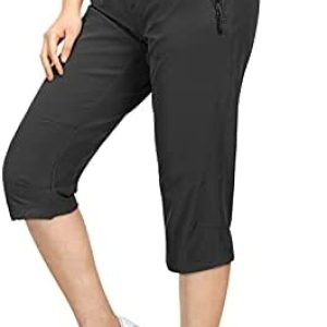 33,000ft Girls’s Capri Golf Pants Informal Fast Dry UPF 50+ Light-weight Stretch Cargo Mountain climbing Pants with Pockets