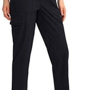 G Gradual Women’s Hiking Cargo Pants 7/8 Lightweight Quick Dry Outdoor Water Resistant Pants for Women with Zipper Pockets