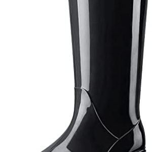 HISEA Girls’s Rain Boots Waterproof Backyard Boots Women Knee Excessive Wellies Consolation Anti-slip Outsole