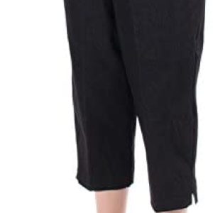 Alfred Dunner Women’s All Around Elastic Waist Denim Missy Capris Pants Jeans