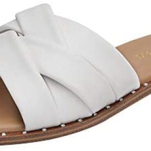 DREAM PAIRS Women’ s Cute Slip On Studded Flat Slides Sandals
