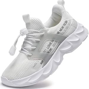 Kricely Toddler Boys Girls Kid’s Running Walking Shoes Unisex Fashion Sneaker Non Slip Tennis Sneakers Sports Footwear Children’s Casual Shoe(Little/Big Kids)