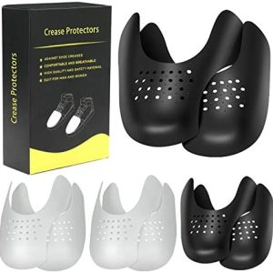 4 Pairs Shoe Crease Protectors for Air Force Shoes, Anti-Wrinkle Shoe Crease Guard for Sneaker and Casual Shoes, Anti Crease Shoe Protectors for Men’s 7-12/ Women’s 5-8