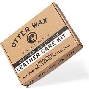 Otter Wax Leather Care Kit | 100% All-Natural Leather Care Products | Made in The USA | Includes Saddle Soap & Leather Salve | Color Safe | Ideal for Shoes, Boots, Jackets, Car Interiors