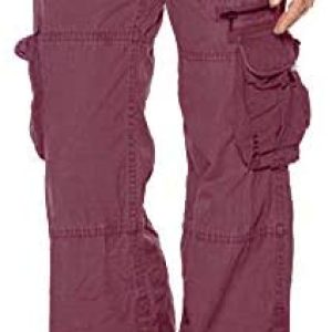 Women’s Tactical Active Loose Multi-Pockets Cargo Pants Casual Combat Military Trouser