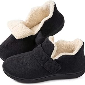 Zizor Women’s Adjustable Strap Closed Back Slipper with Memory Foam