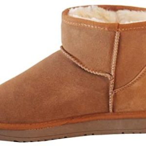 Gegefur Classics Winter Snow Boots for Girls Cow Suede Leather-based Ankle Booties
