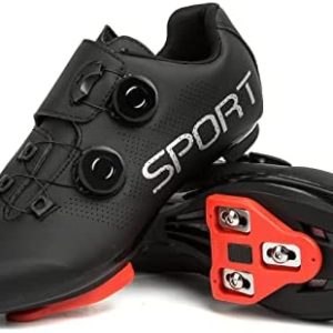 Cycling Riding Shoes Men Women with Delta Cleat Set Compatible with SPD for Indoor & Outdoor Road Racing Lock Pedal Bike