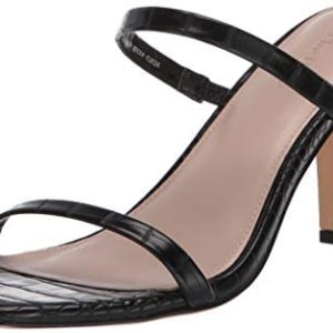 The Drop Women’s Avery Square Toe Two Strap High Heeled Sandal