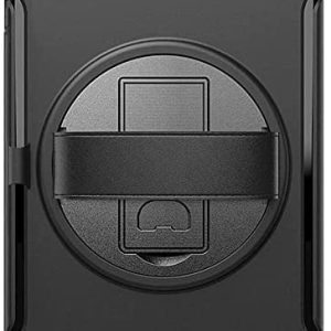 SaharaCase Protection Hand Strap Series Case Cover for Apple iPad 10.2″ (9th Generation 2021) [Shockproof Bumper] Heavy Duty Rugged Protection Antislip Integrated Kickstand – Black