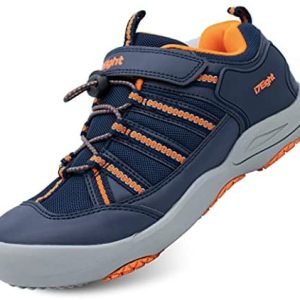 i78 Low Top Kids Boys Girls Sport Hiking Shoes Breathable Synthetic Leather Sneakers Non-Slip Lightweight for Outdoor Running Trekking Trail Walking(Little Kid/Big Kid)