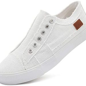Ladies’s Slip on Footwear Non Slip Vogue Canvas Sneakers Low High Informal Footwear