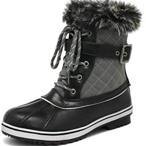 DREAM PAIRS Women’s Mid Calf Waterproof Winter Snow Boots