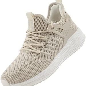 Womens Running Shoes Walking Sneakers – Thick Sole Non Slip Athletic Tennis Workout Shoes for Travel Exercise Gym Training
