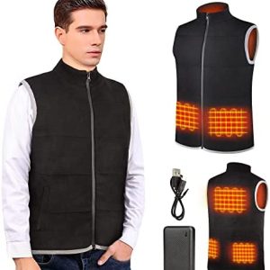 Heated Vest for Men and Women Electric Rechargeable Washable Winter Warmth Outdoor Wear Inside and Outside with Battery Pack