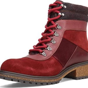 Earth Parts Ladies’s Tessa Alpine Hiker Boot I Slip Resistant Boots for Informal, On a regular basis – Garnet Multi – 9