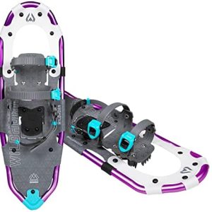 Sawtooth Snowshoes for Men and Women. Fully Adjustable Bindings, Lightweight Material, Hard Pack Grip Teeth