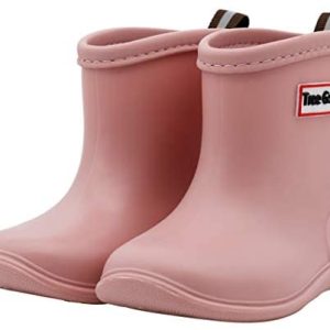 Toddler Rain Boots Baby Rain Boots Short rain Boots for Toddler Easy-on Lightweight and Waterproof