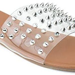 RF ROOM OF FASHION Women’s Clear Band Slide Sandals