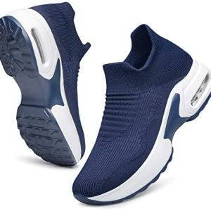 Raoendis Ladies’s Operating Sneakers – Strolling Sneakers Air Cushion Sock Sneakers