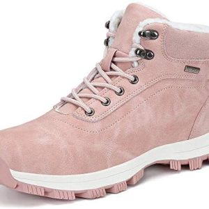 FLARUT Mens Womens Snow Boots Winter Shoes Warm Fur Waterproof Anti-Slip Outdoor Casual Ankle Sneakers