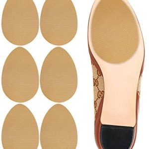 Dr. Shoesert Non-Slip Shoes Pads Adhesive Shoe Sole Protectors, High Heels Anti-Slip Shoe Grips (Yellow – 3 Pairs)