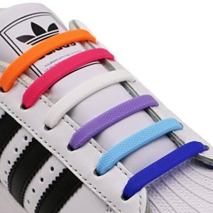 INMAKER No Tie Shoe Laces for Adults and Children, Elastic Shoelaces for Sneakers, Rubber Silicone Tieless Laces