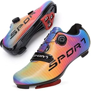 GENAI Males Highway Bike Footwear Ladies Biking Footwear Included Cleats(Mixture Set) Suitable with Lock SPD/SPD-SL for Outside/Indoor Biking Train Footwear