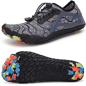 OAOUIA Mens Water Shoes Beach Shoes Swim Shoes Womens Outdoor Barefoot Quick-Dry for Diving Surf Aqua Sports Shoes