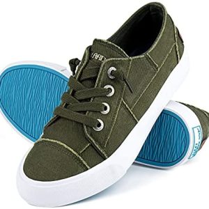 JENN ARDOR Womens Canvas Shoes Play Sneakers Slip on Fashion Shoes Low Tops Casual Tennis Shoes
