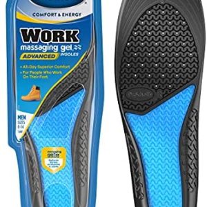 Dr. Scholl’s Work Massaging Gel Advanced Insoles for Men Shoe Inserts