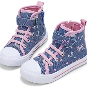 STQ Toddler Boys & Girls Slip On Canvas Sneakers