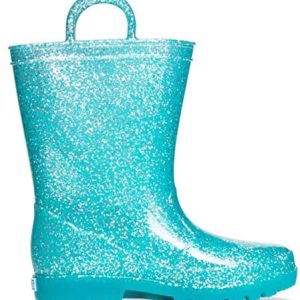 ZOOGS Kids Glitter Rain Boots for Girls and Toddlers