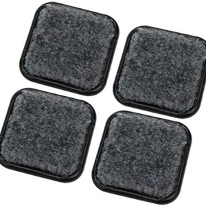 Semetall 4Pcs Square Non Slip Furniture Pads,Furniture Floor Protectors,Furniture Protection Cover with Anti-Slip Felt Pads